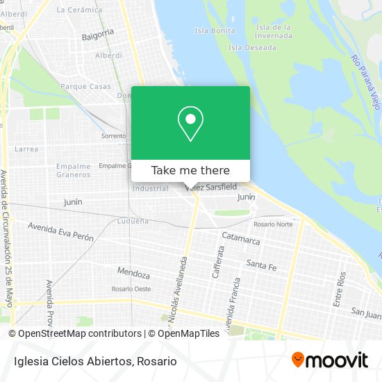 Mapa de Iglesia Cielos Abiertos
