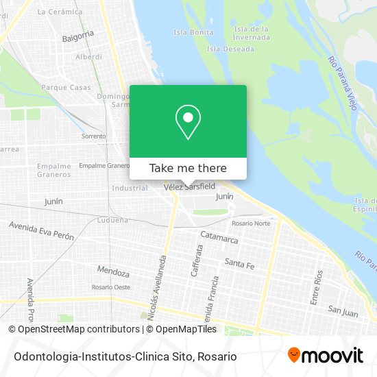 Odontologia-Institutos-Clinica Sito map