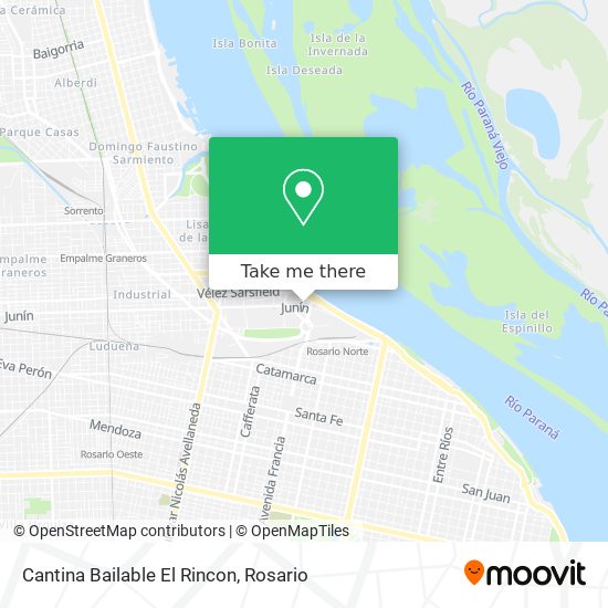 Cantina Bailable El Rincon map