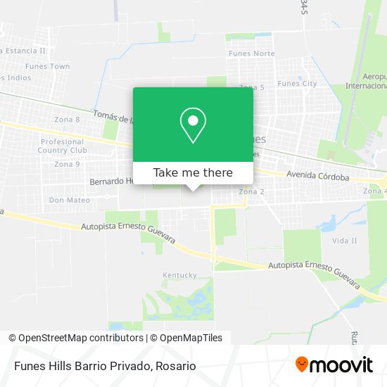 Funes Hills Barrio Privado map