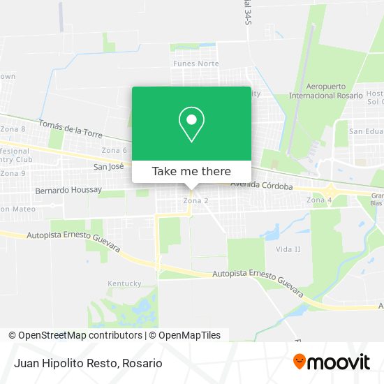 Mapa de Juan Hipolito Resto