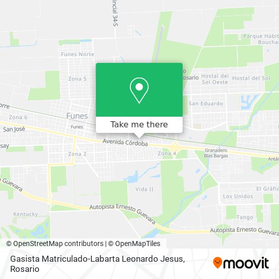 Mapa de Gasista Matriculado-Labarta Leonardo Jesus