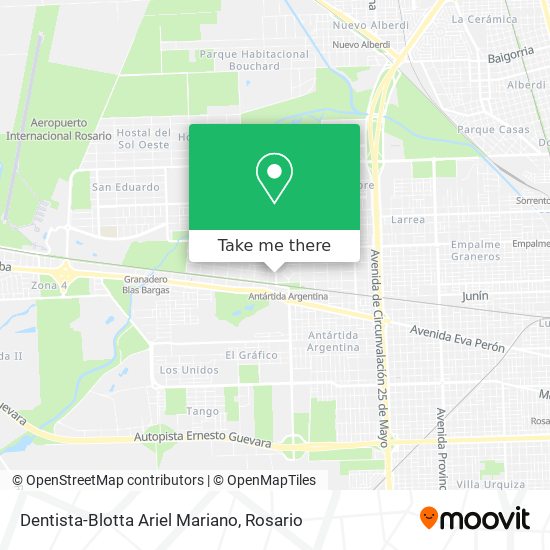 Dentista-Blotta Ariel Mariano map
