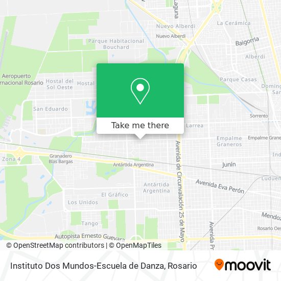 Instituto Dos Mundos-Escuela de Danza map