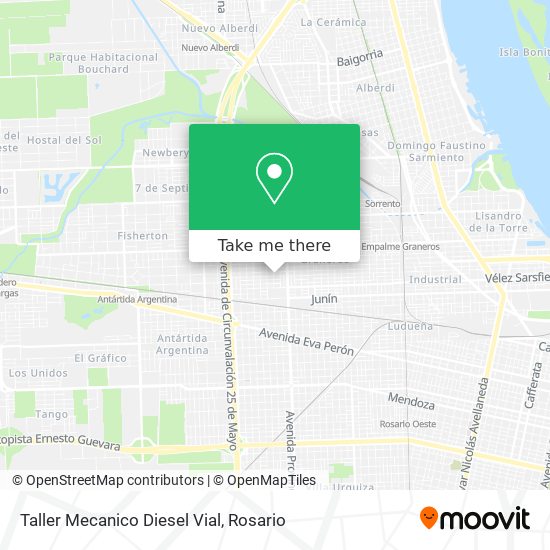 Taller Mecanico Diesel Vial map