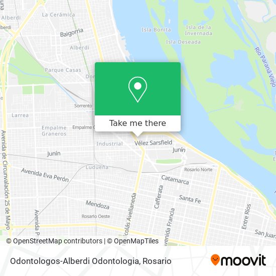 Mapa de Odontologos-Alberdi Odontologia