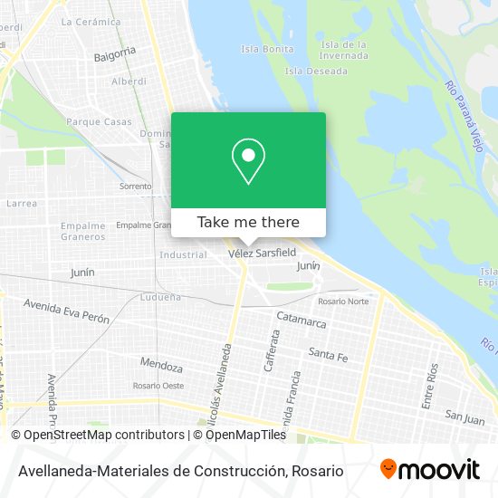 Avellaneda-Materiales de Construcción map