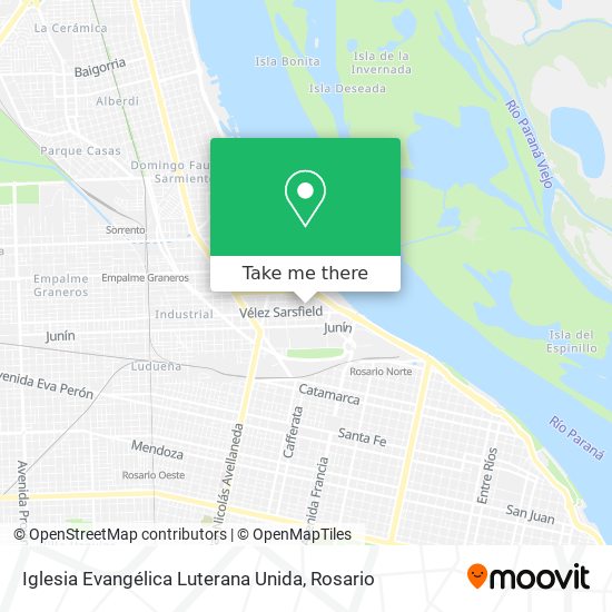 Mapa de Iglesia Evangélica Luterana Unida
