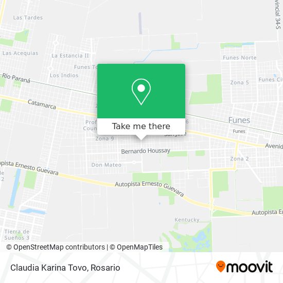 Mapa de Claudia Karina Tovo