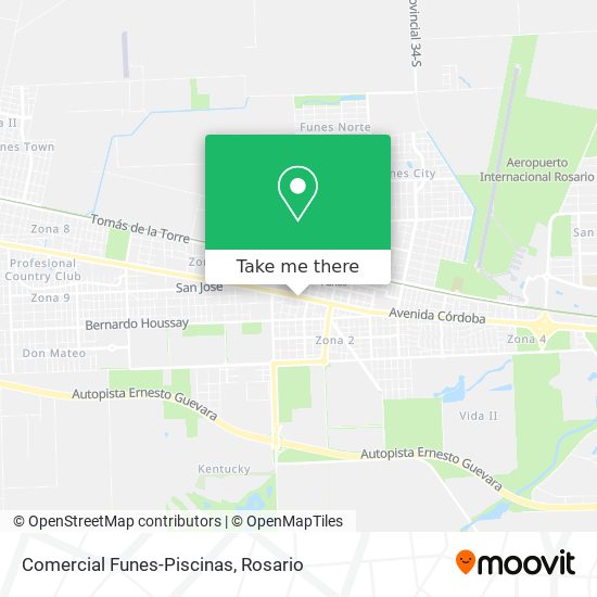 Comercial Funes-Piscinas map