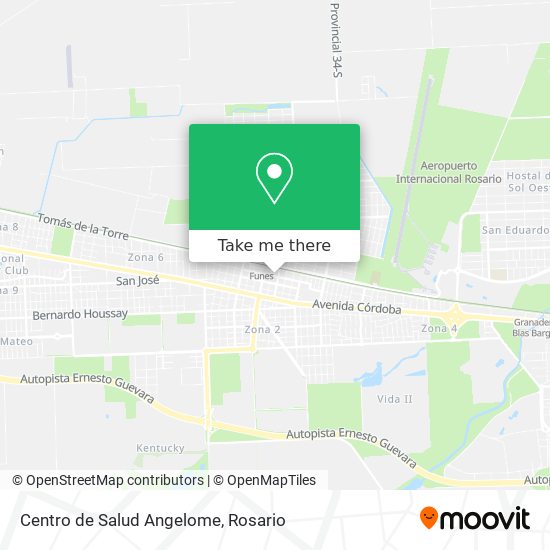 Mapa de Centro de Salud Angelome