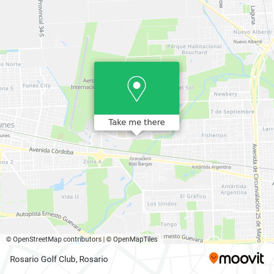 Mapa de Rosario Golf Club
