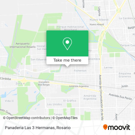 Mapa de Panaderia Las 3 Hermanas