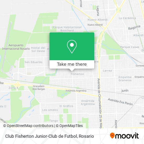 Mapa de Club Fisherton Junior-Club de Futbol