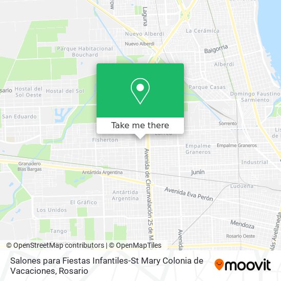 Salones para Fiestas Infantiles-St Mary Colonia de Vacaciones map
