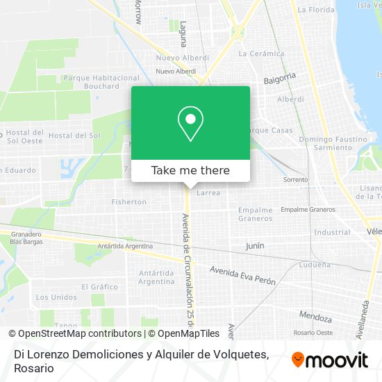 Mapa de Di Lorenzo Demoliciones y Alquiler de Volquetes