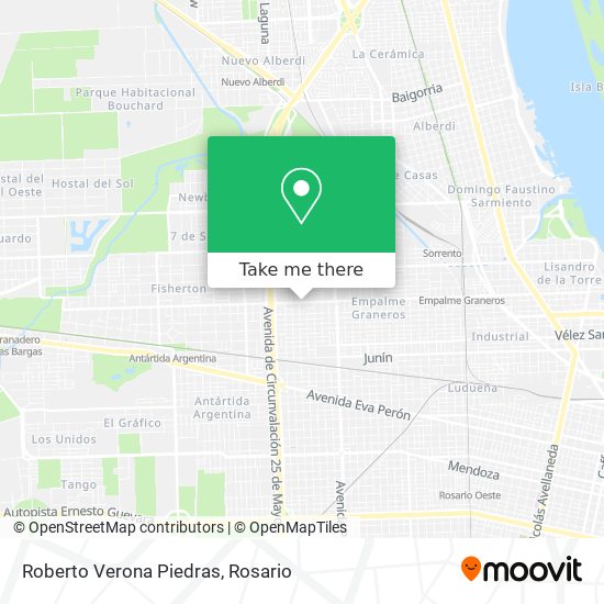 Roberto Verona Piedras map