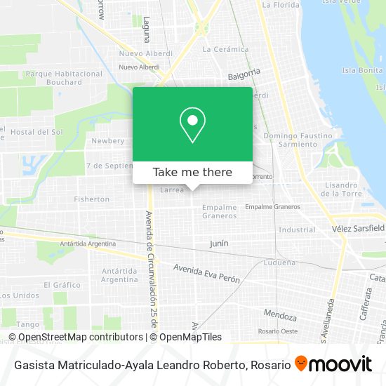 Mapa de Gasista Matriculado-Ayala Leandro Roberto