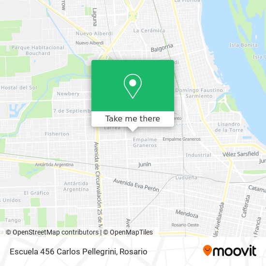 Escuela 456 Carlos Pellegrini map