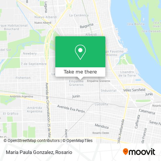 María Paula Gonzalez map
