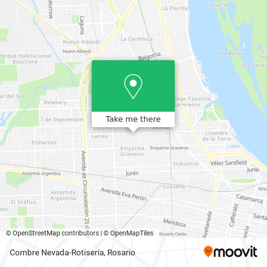 Combre Nevada-Rotisería map