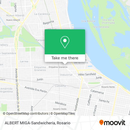 ALBERT MIGA-Sandwichería map