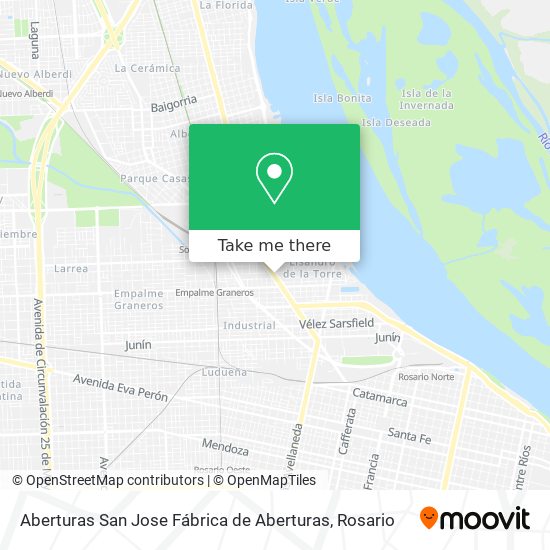 Mapa de Aberturas San Jose Fábrica de Aberturas