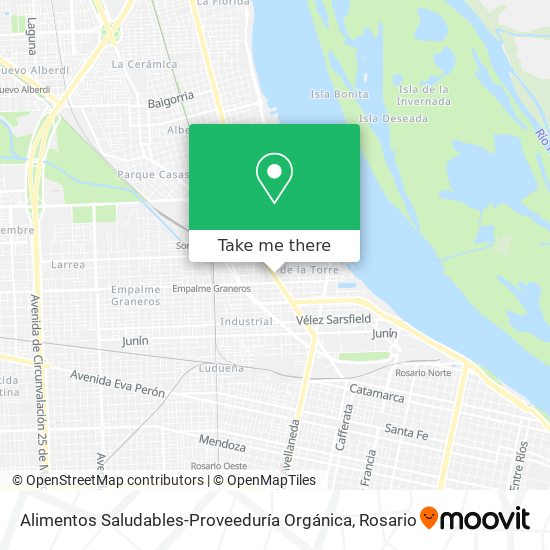 Alimentos Saludables-Proveeduría Orgánica map