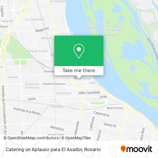Catering un Aplauso para El Asador map