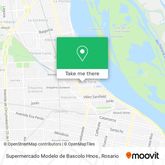 Mapa de Supermercado Modelo de Bascolo Hnos.