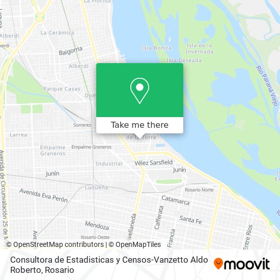 Consultora de Estadisticas y Censos-Vanzetto Aldo Roberto map