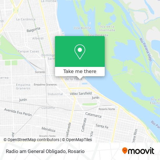 Radio am General Obligado map