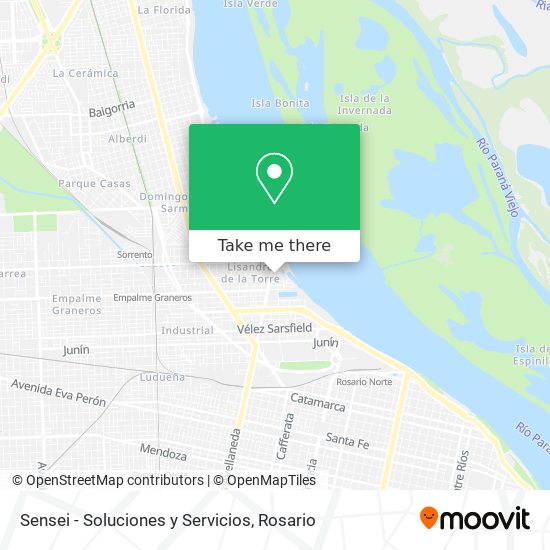 Sensei - Soluciones y Servicios map