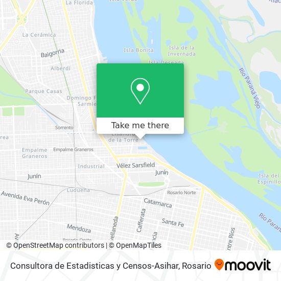 Mapa de Consultora de Estadisticas y Censos-Asihar