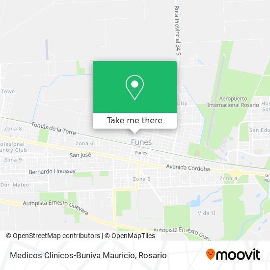 Medicos Clinicos-Buniva Mauricio map
