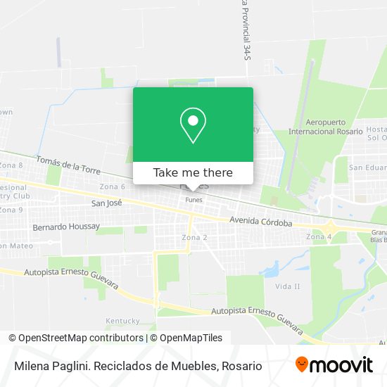 Mapa de Milena Paglini. Reciclados de Muebles