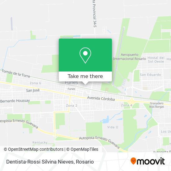 Dentista-Rossi Silvina Nieves map