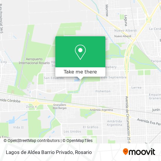 Mapa de Lagos de Aldea Barrio Privado