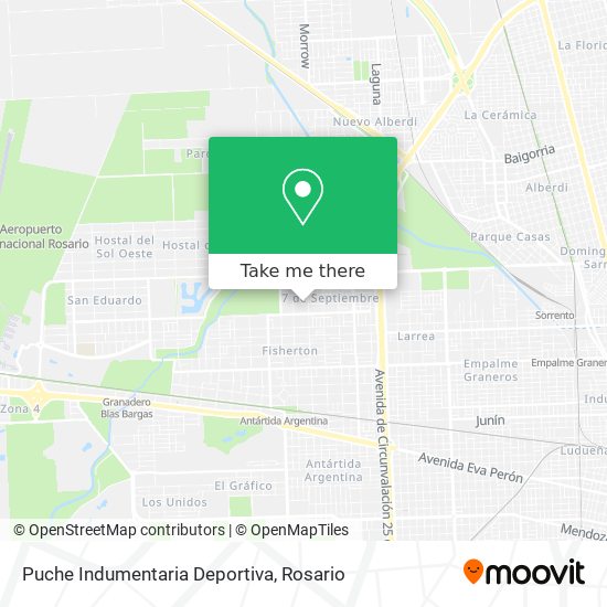 Mapa de Puche Indumentaria Deportiva