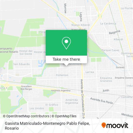 Gasista Matriculado-Montenegro Pablo Felipe map