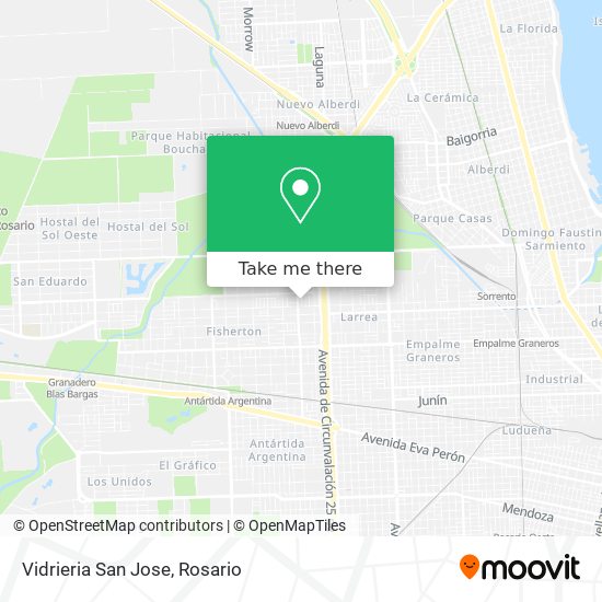 Vidrieria San Jose map