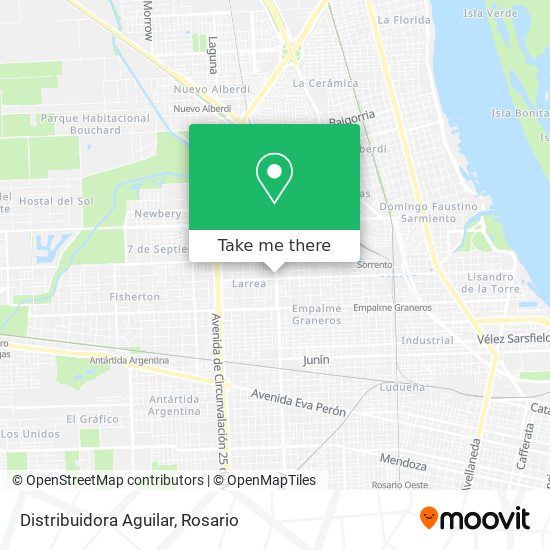 Mapa de Distribuidora Aguilar