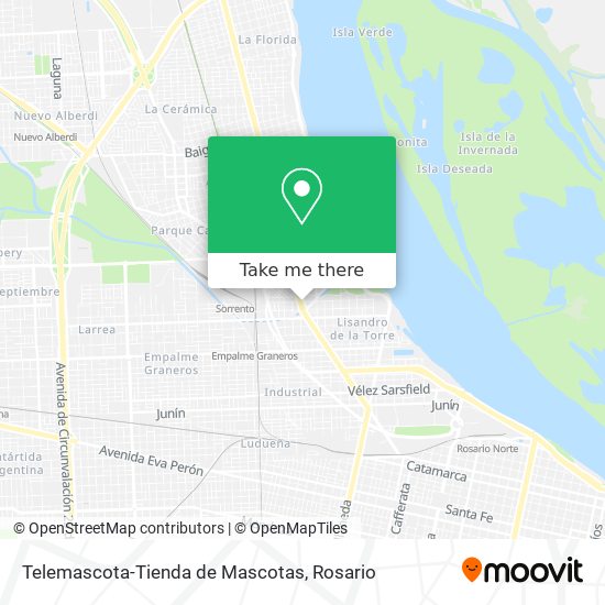 Mapa de Telemascota-Tienda de Mascotas