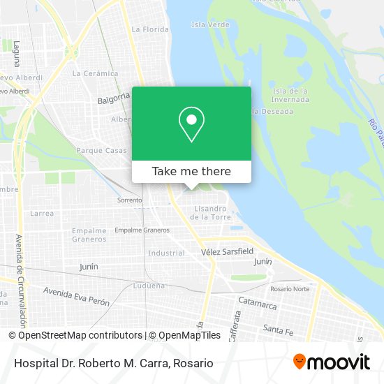 Mapa de Hospital Dr. Roberto M. Carra