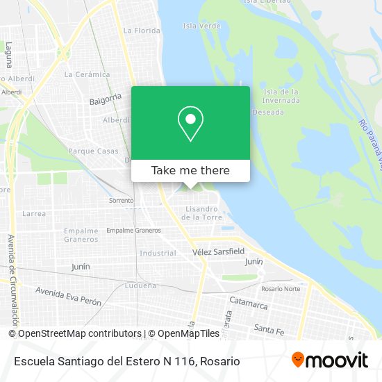 Mapa de Escuela Santiago del Estero N 116