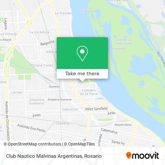 Mapa de Club Nautico Malvinas Argentinas