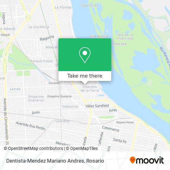 Dentista-Mendez Mariano Andres map