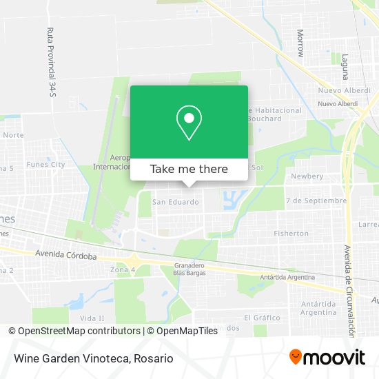 Mapa de Wine Garden Vinoteca