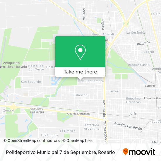 Polideportivo Municipal 7 de Septiembre map