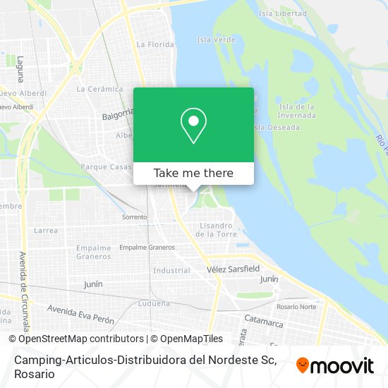 Camping-Articulos-Distribuidora del Nordeste Sc map